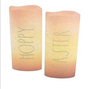 Rae Dunn HOPPY EASTER Flameless candles Home Decor